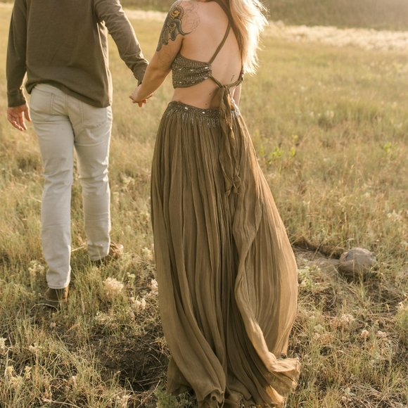 FREE PEOPLE DEW DROP EMBELLISHED SET - Picture 2 of 14